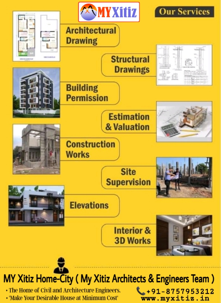 MY Xitiz Home-City The Home of Civil and architecture Engineers. “Make Your desirable house At minimum cost” Planning Drafting & Structural Designer Our Valuable Service